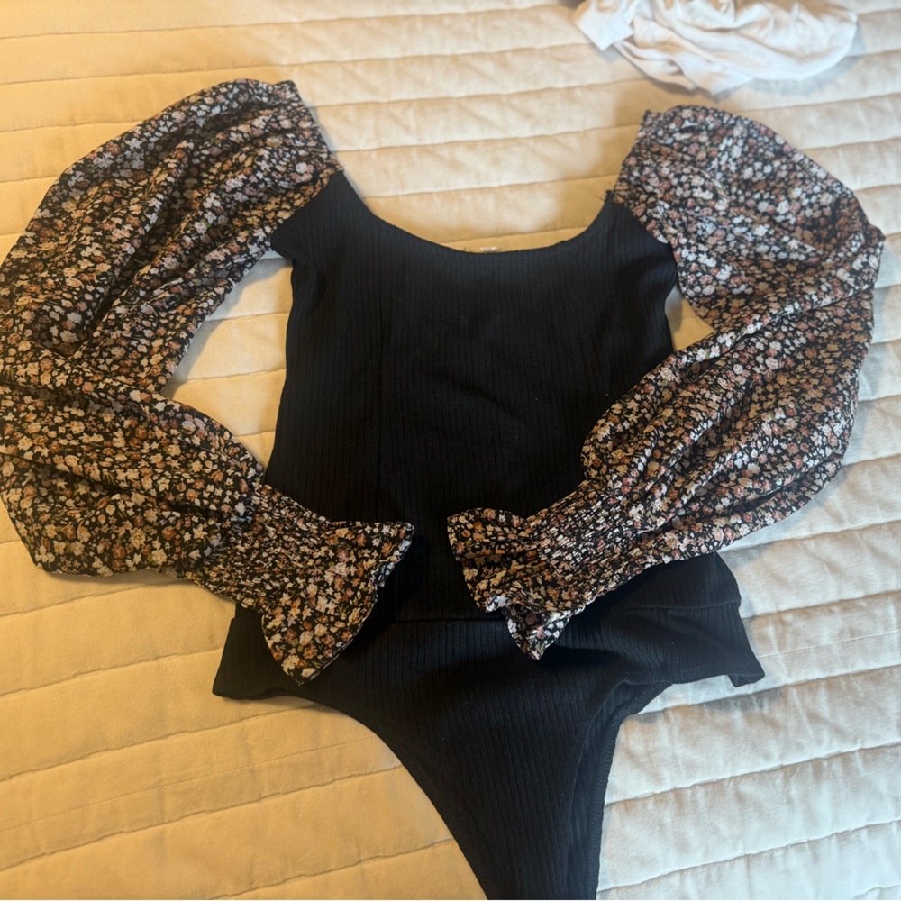 Promesa Elegant Black Knit Bodysuit